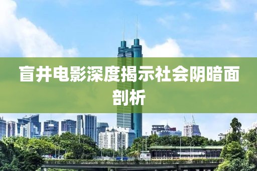 盲井电影深度揭示社会阴暗面剖析