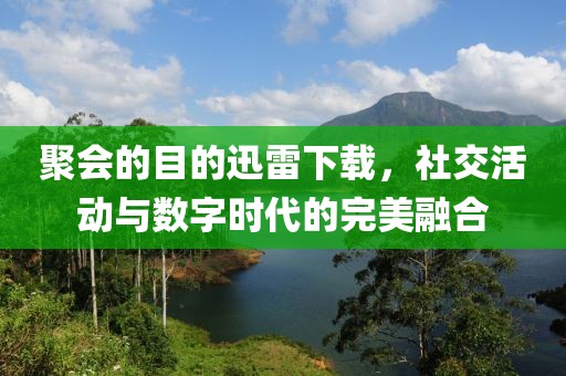 聚会的目的迅雷下载，社交活动与数字时代的完美融合