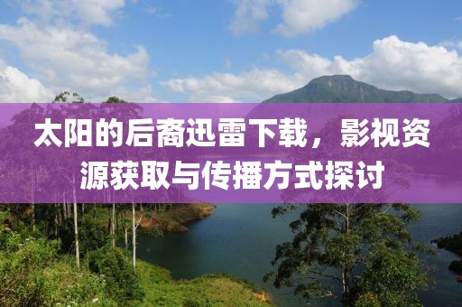 太阳的后裔迅雷下载，影视资源获取与传播方式探讨