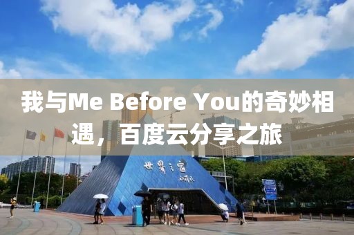 我与Me Before You的奇妙相遇，百度云分享之旅