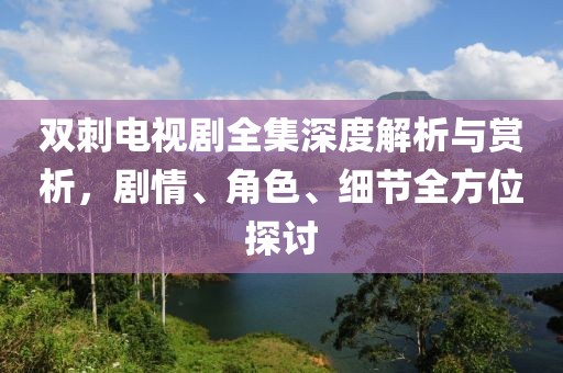 双刺电视剧全集深度解析与赏析，剧情、角色、细节全方位探讨