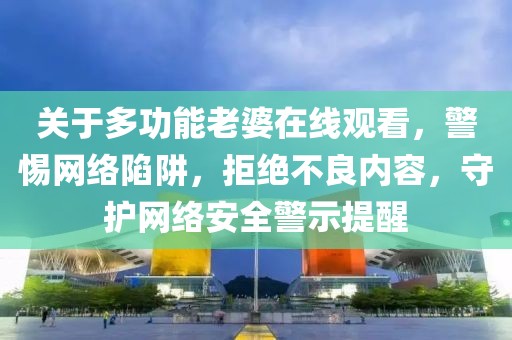 关于多功能老婆在线观看，警惕网络陷阱，拒绝不良内容，守护网络安全警示提醒