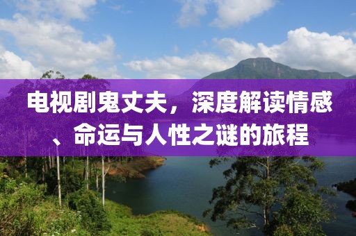 电视剧鬼丈夫，深度解读情感、命运与人性之谜的旅程