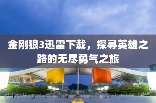 金刚狼3迅雷下载，探寻英雄之路的无尽勇气之旅