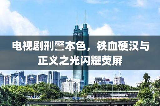 电视剧刑警本色，铁血硬汉与正义之光闪耀荧屏